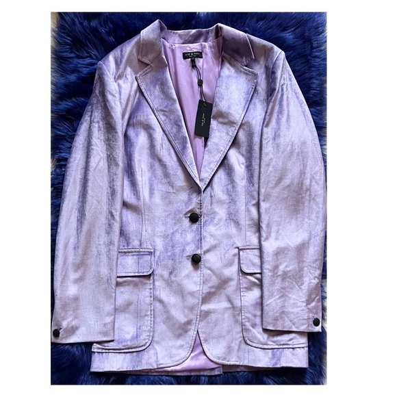 New! RAG & BONE Cody Velvet Blazer - Picture 8 of 10